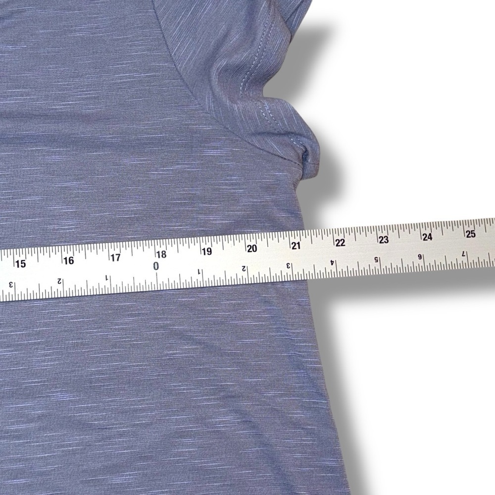 LANE BRYANT LIVI V-Neck Detail Tee - Heather Grey 10/12 - Picture 12 of 15